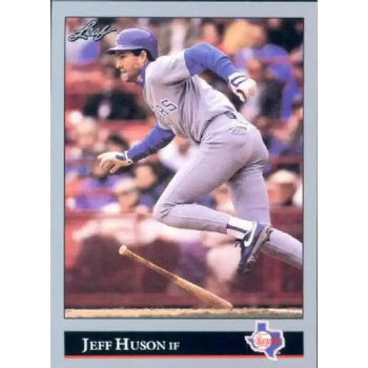 1992 Leaf #251 Jeff Huson NM-MT Texas Rangers Baseball Card - Baseball Card Single