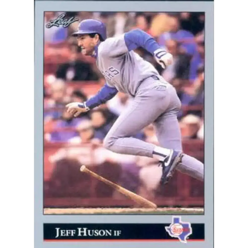 1992 Leaf #251 Jeff Huson NM-MT Texas Rangers Baseball Card - Baseball Card Single