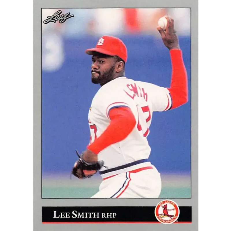 1992 Leaf #254 Lee Smith NM-MT St. Louis Cardinals Baseball Card - Baseball Card Single