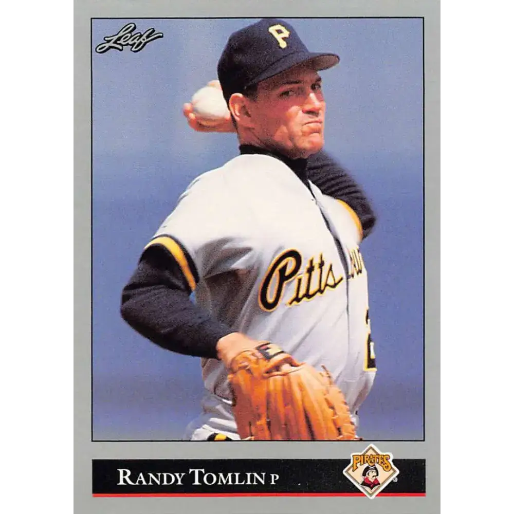 1992 Leaf #256 Randy Tomlin NM-MT Pittsburgh Pirates Baseball Card - Baseball Card Single