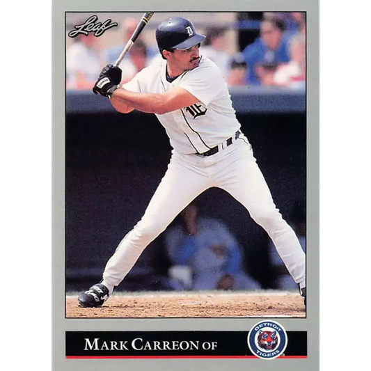 1992 Leaf #259 Mark Carreon NM-MT Detroit Tigers Baseball Card - Baseball Card Single