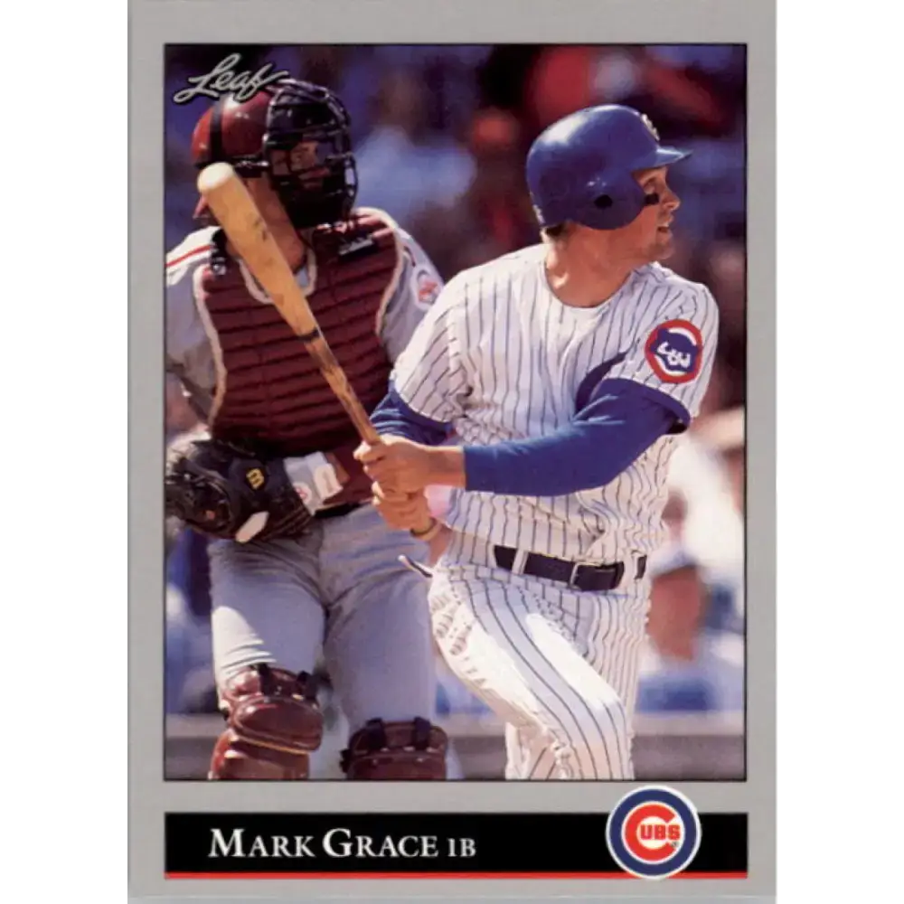 1992 Leaf #26 Mark Grace NM-MT Chicago Cubs Baseball Card - Baseball Card Single