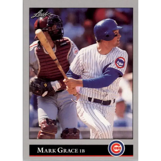 1992 Leaf #26 Mark Grace NM-MT Chicago Cubs Baseball Card - Baseball Card Single