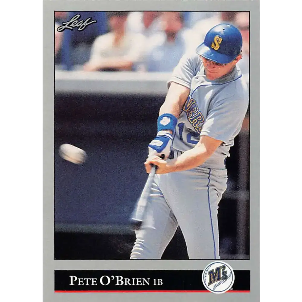 1992 Leaf #260 Pete O’Brien NM-MT Seattle Mariners Baseball Card - Baseball Card Single