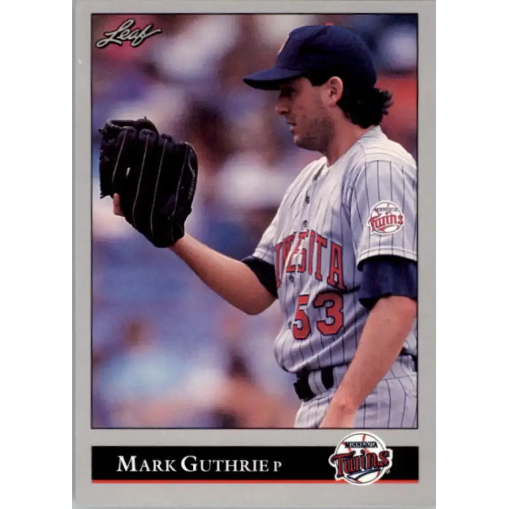 1992 Leaf #263 Mark Guthrie NM-MT Minnesota Twins Baseball Card - Baseball Card Single