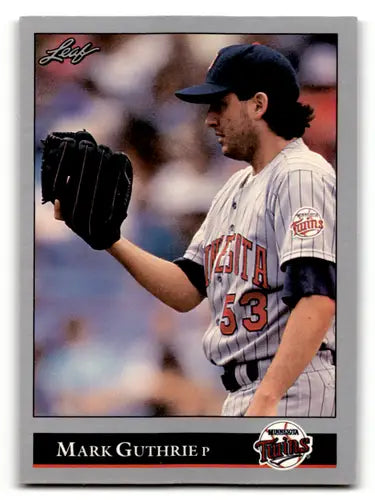 1992 Leaf #263 Mark Guthrie NM Near Mint Twins ID:60960 - Baseball Card Single