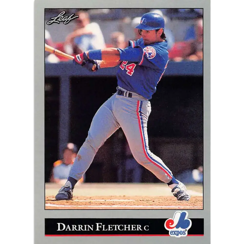 1992 Leaf #264 Darrin Fletcher NM-MT Montreal Expos Baseball Card - Baseball Card Single