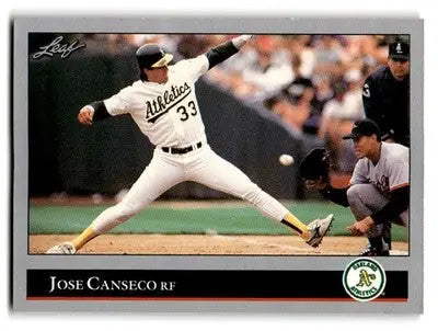 1992 Leaf #267 Jose Canseco - Baseball Card Single