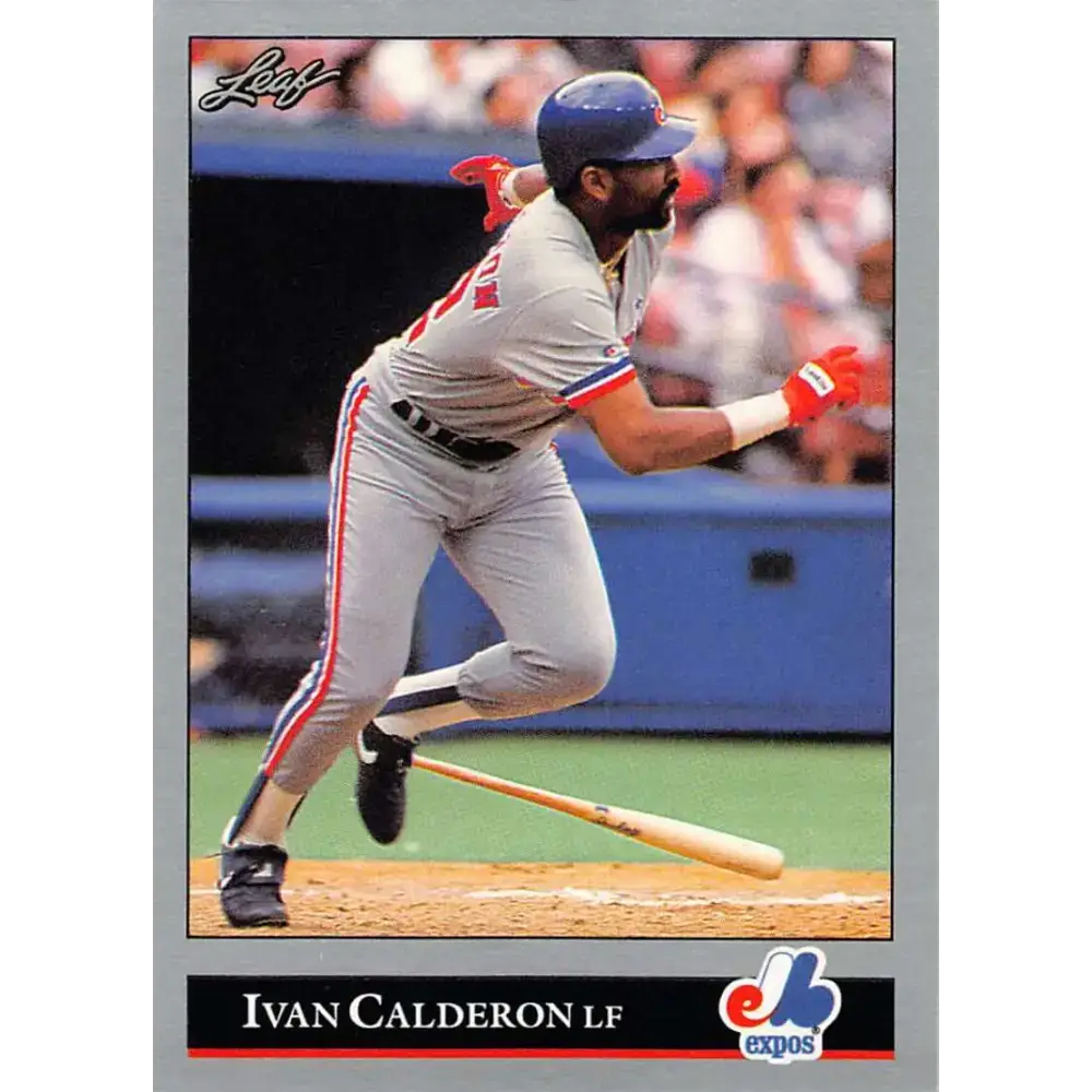 1992 Leaf #283 Ivan Calderon NM-MT Montreal Expos Baseball Card - Baseball Card Single