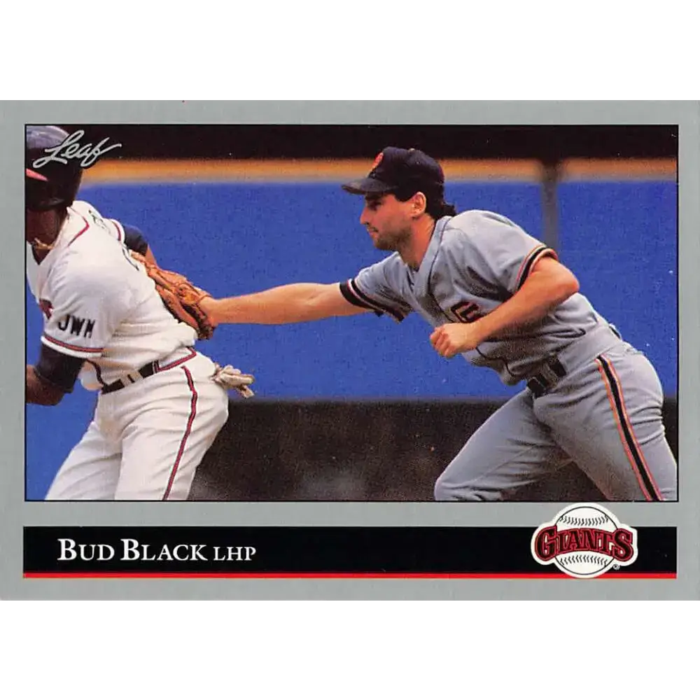 1992 Leaf #3 Bud Black NM-MT San Francisco Giants Baseball Card - Baseball Card Single