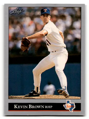Kevin Brown baseball card with original gloss from 1992 Leaf #326 Simply Sandoval