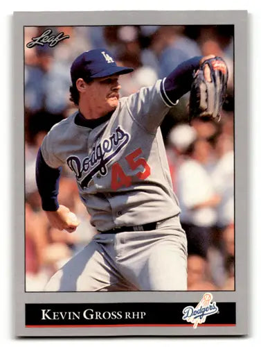 Kevin Gross baseball card 1992 Leaf NM-MT with original gloss Dodgers ID 60940