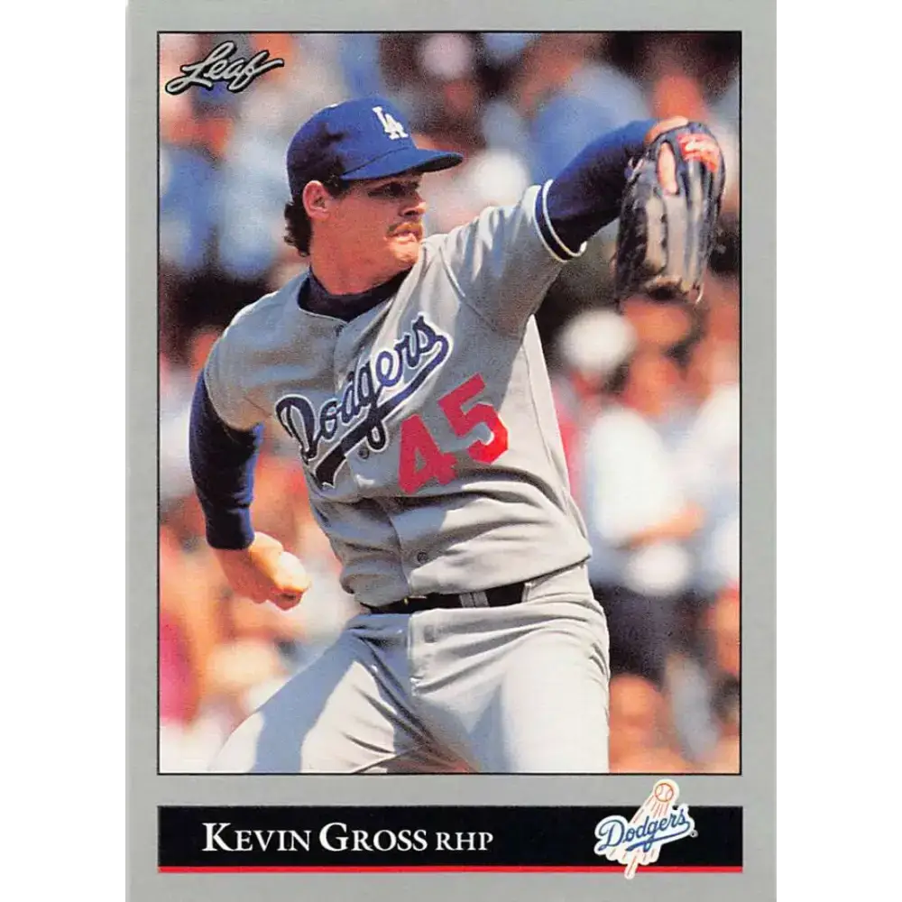 1992 Leaf #33 Kevin Gross NM-MT Los Angeles Dodgers Baseball Card - Baseball Card Single