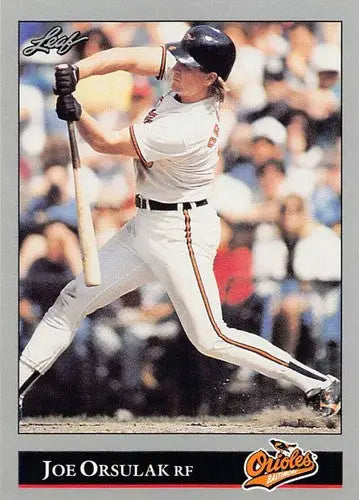 1992 Leaf #36 Joe Orsulak NM Near Mint Orioles ID:82898 - Baseball Card Single