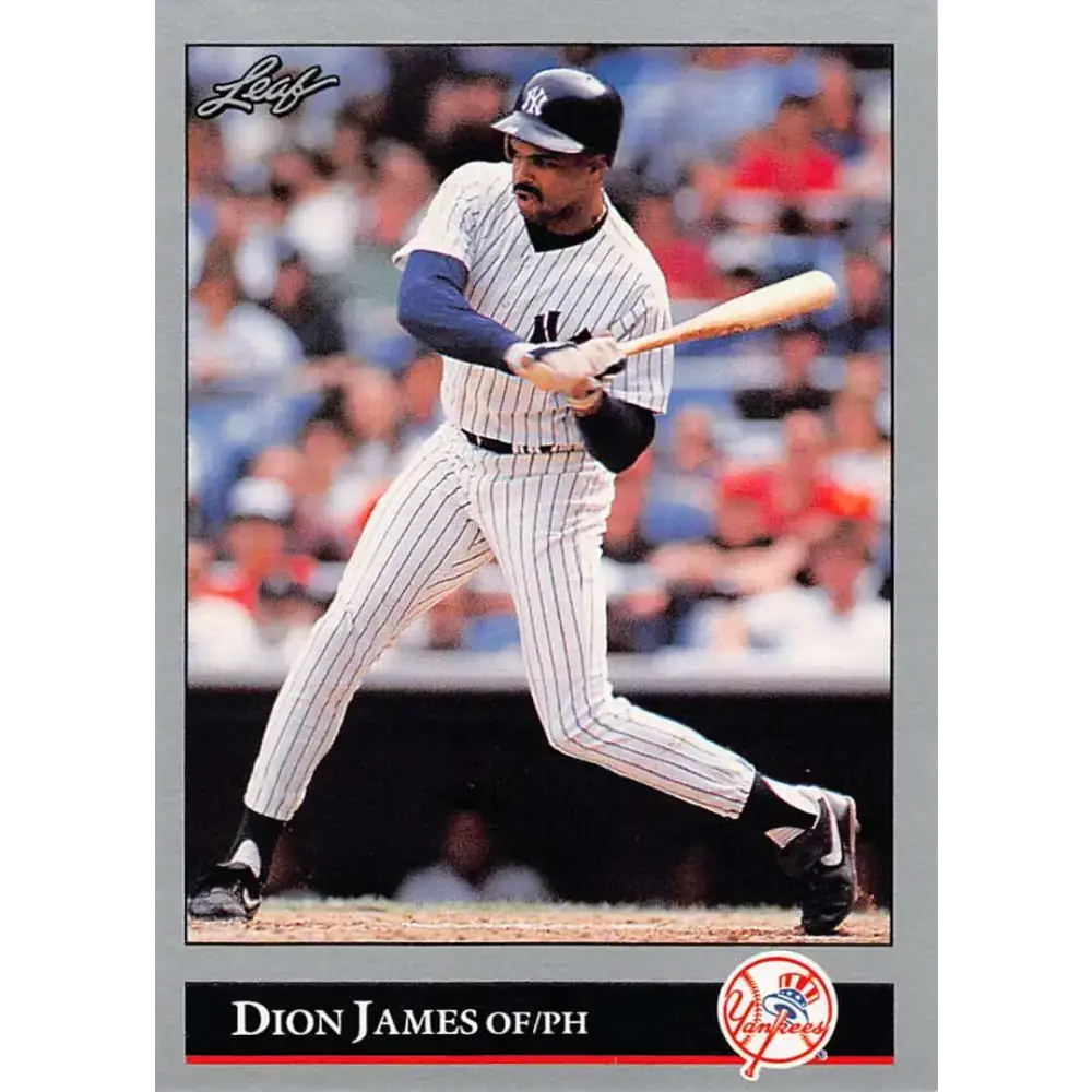 1992 Leaf #365 Dion James UER NM-MT New York Yankees Baseball Card - Baseball Card Single