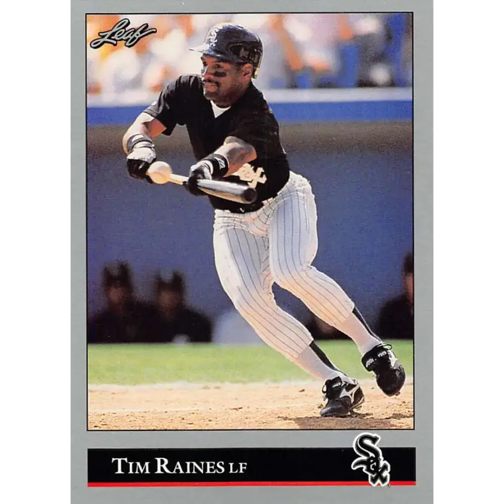 1992 Leaf #37 Tim Raines NM-MT Chicago White Sox Baseball Card - Baseball Card Single