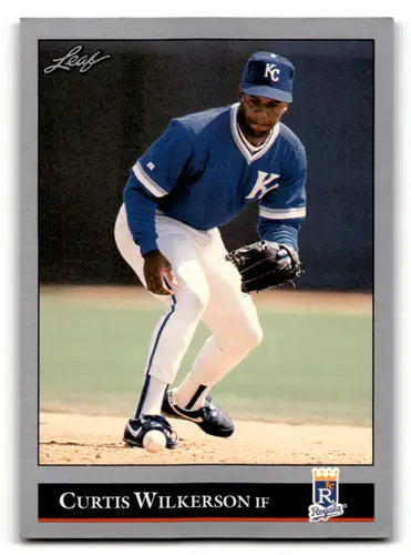1992 Leaf #387 Curtis Wilkerson NM Near Mint Royals ID:60436 - Baseball Card Single