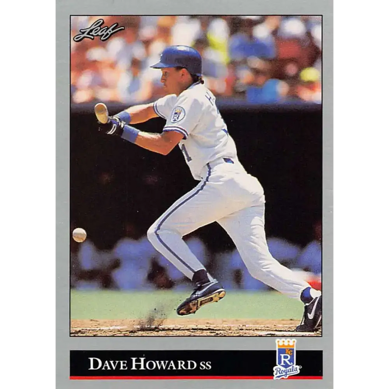 1992 Leaf #4 David Howard NM-MT Kansas City Royals Baseball Card - Baseball Card Single