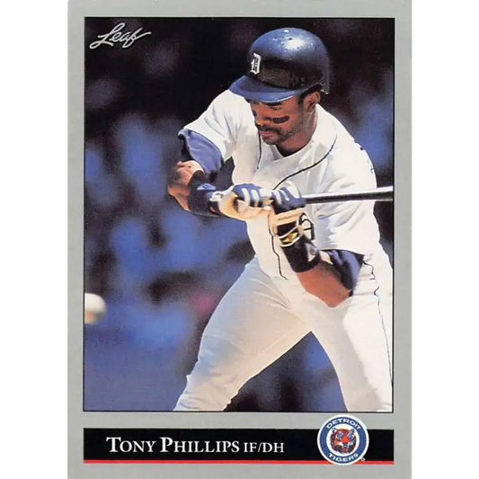 1992 Leaf #40 Tony Phillips NM-MT Detroit Tigers Baseball Card - Baseball Card Single