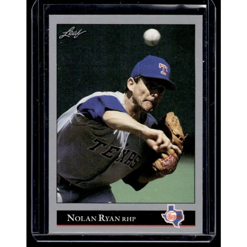 1992 Leaf #41 Nolan Ryan Texas Rangers NM-MT Baseball Card - Baseball Card Single
