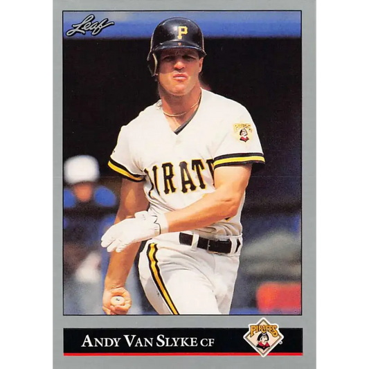 1992 Leaf #43 Andy Van Slyke NM-MT Pittsburgh Pirates Baseball Card - Baseball Card Single