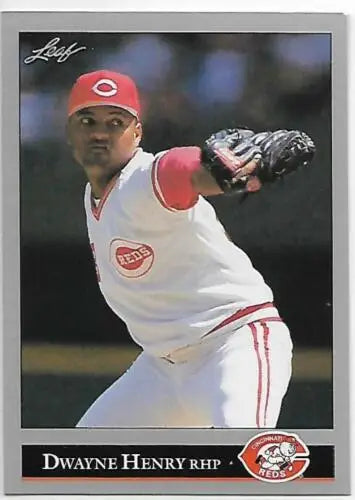 1992 Leaf #433 Dwayne Henry baseball card in NM condition with original gloss