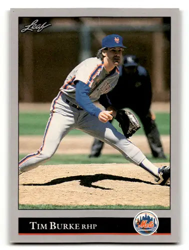 1992 Leaf #44 Tim Burke NM Near Mint Mets ID:60439 - Baseball Card Single