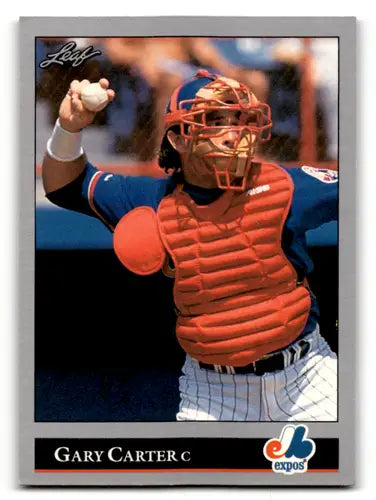 1992 Leaf #442 Gary Carter EX/NM Expos ID:60953 - Baseball Card Single