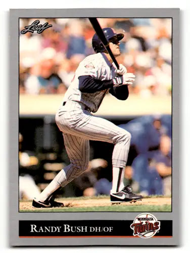 1992 Leaf #467 Randy Bush EX/NM Twins ID:60443 - Baseball Card Single