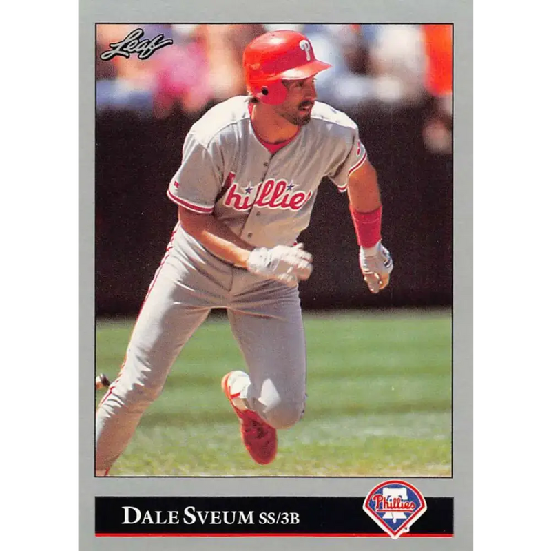 1992 Leaf #473 Dale Sveum NM-MT Philadelphia Phillies Baseball Card - Baseball Card Single