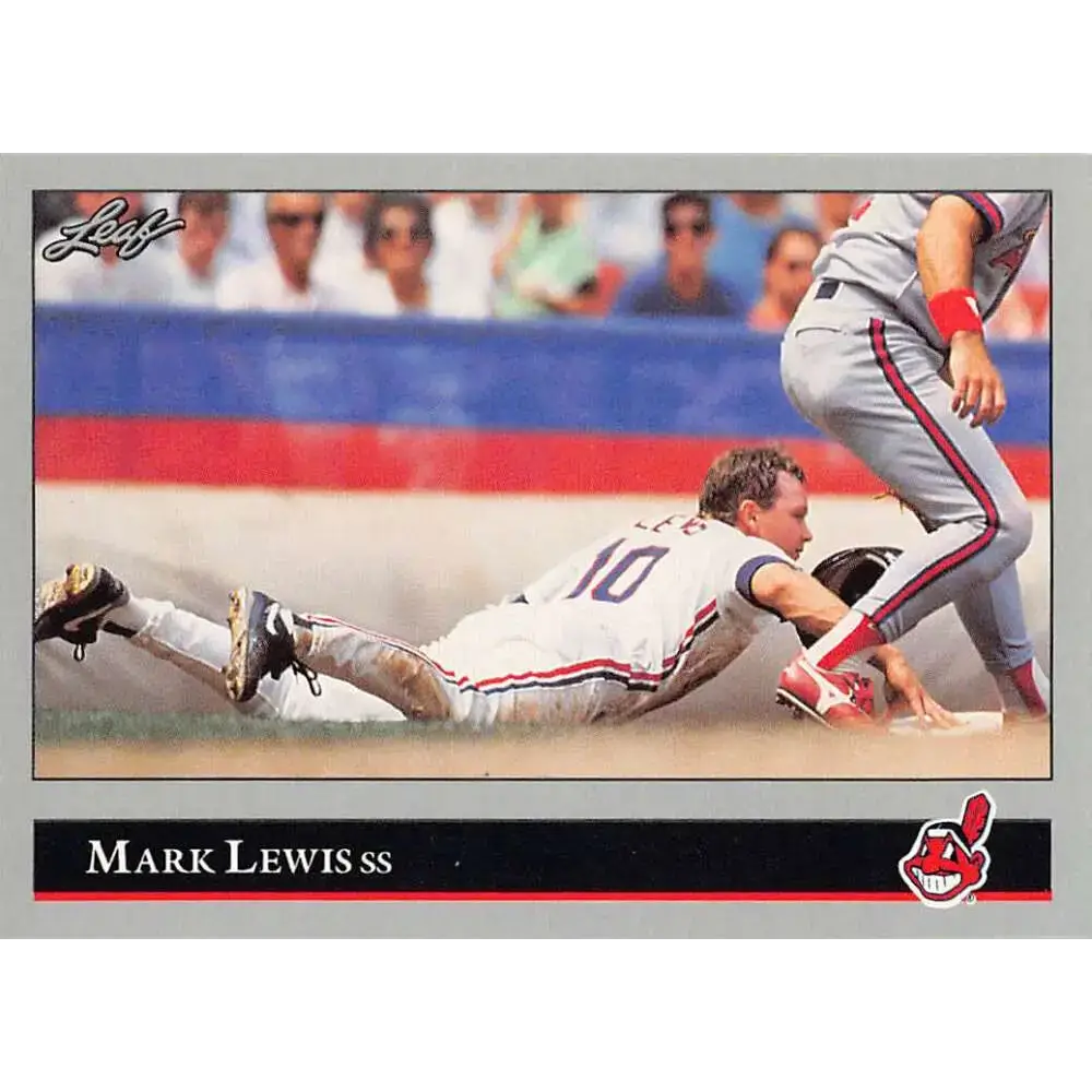 1992 Leaf #49 Mark Lewis NM-MT Cleveland Indians Baseball Card - Baseball Card Single