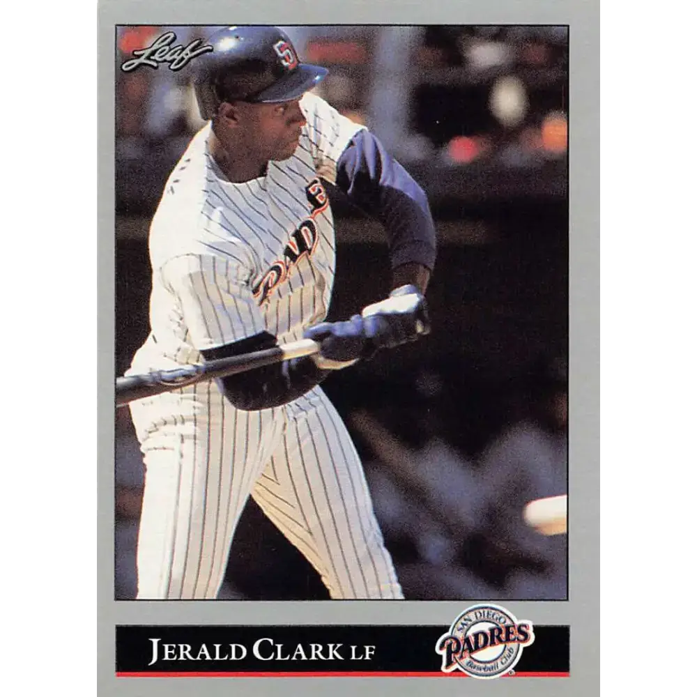 1992 Leaf #55 Jerald Clark NM-MT San Diego Padres Baseball Card - Baseball Card Single