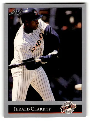 1992 Leaf #55 Jerald Clark NM Near Mint Padres ID:60447 - Baseball Card Single