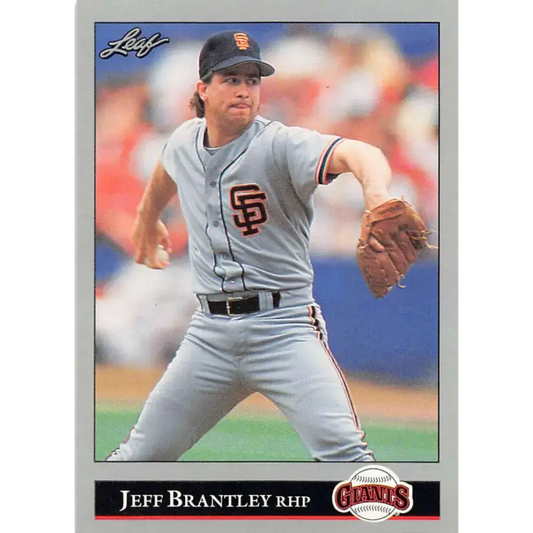 1992 Leaf #56 Jeff Brantley NM-MT San Francisco Giants Baseball Card - Baseball Card Single