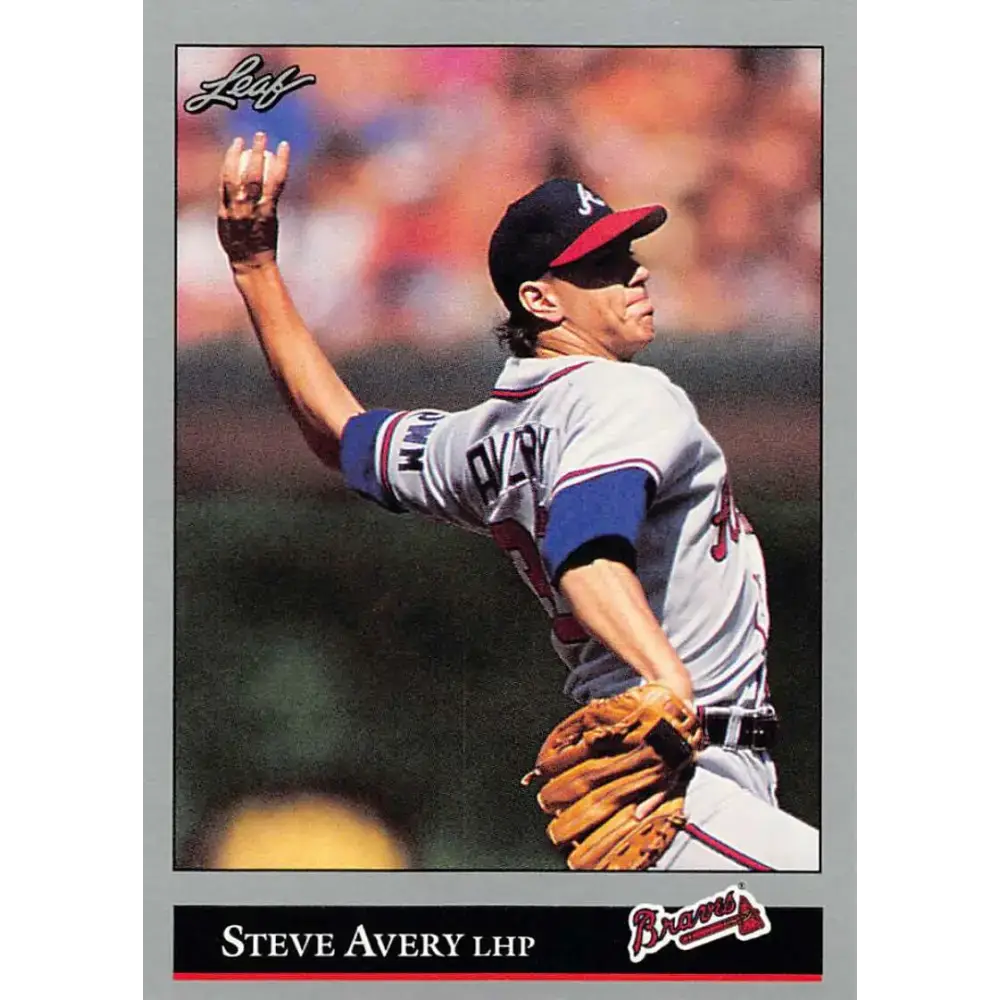 1992 Leaf #59 Steve Avery NM-MT Atlanta Braves Baseball Card - Baseball Card Single