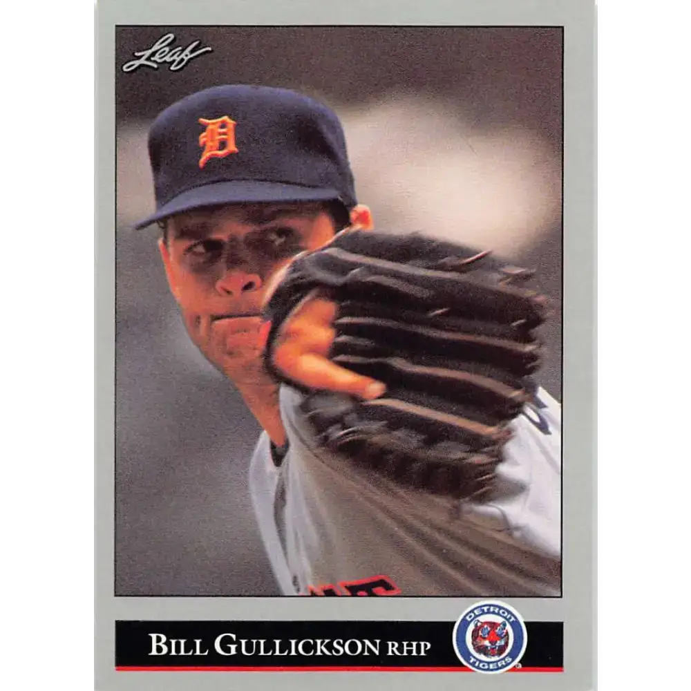 1992 Leaf #61 Bill Gullickson NM-MT Detroit Tigers Baseball Card - Baseball Card Single