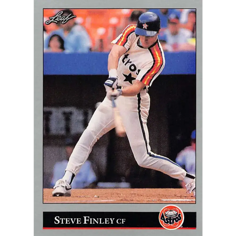 1992 Leaf #66 Steve Finley NM-MT Houston Astros Baseball Card - Baseball Card Single