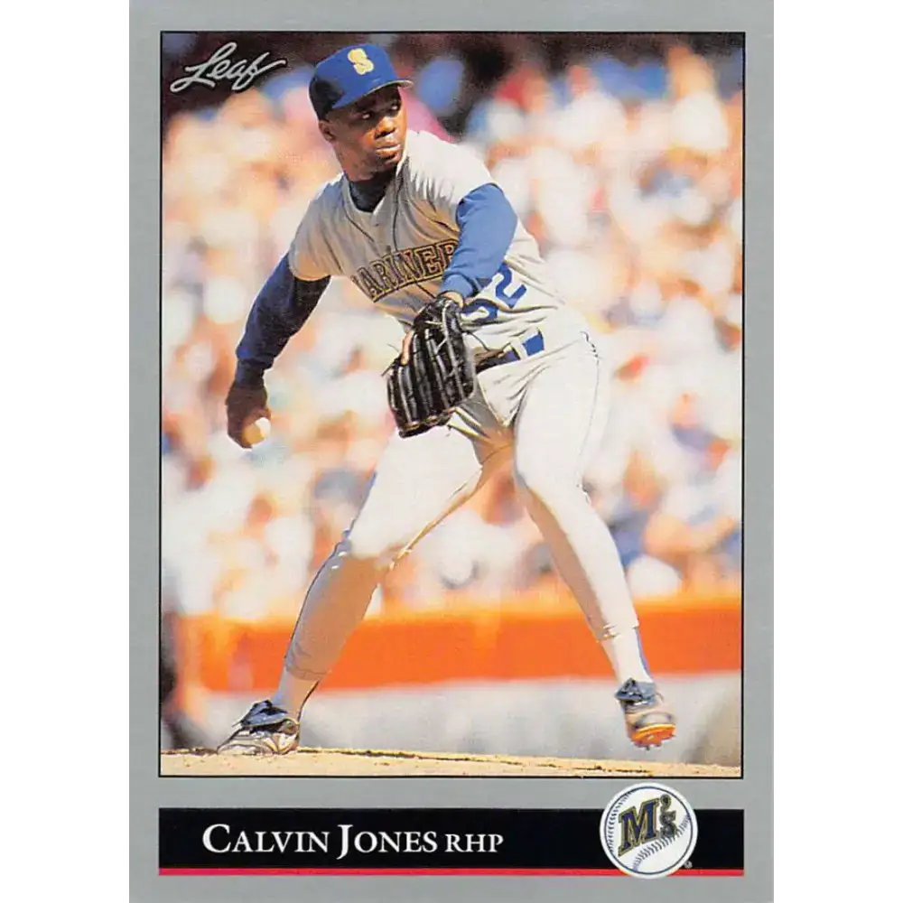 1992 Leaf #71 Calvin Jones NM-MT RC Rookie Seattle Mariners Baseball Card - Baseball Card Single