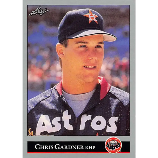 1992 Leaf #8 Chris Gardner NM-MT RC Rookie Houston Astros Baseball Card - Baseball Card Single