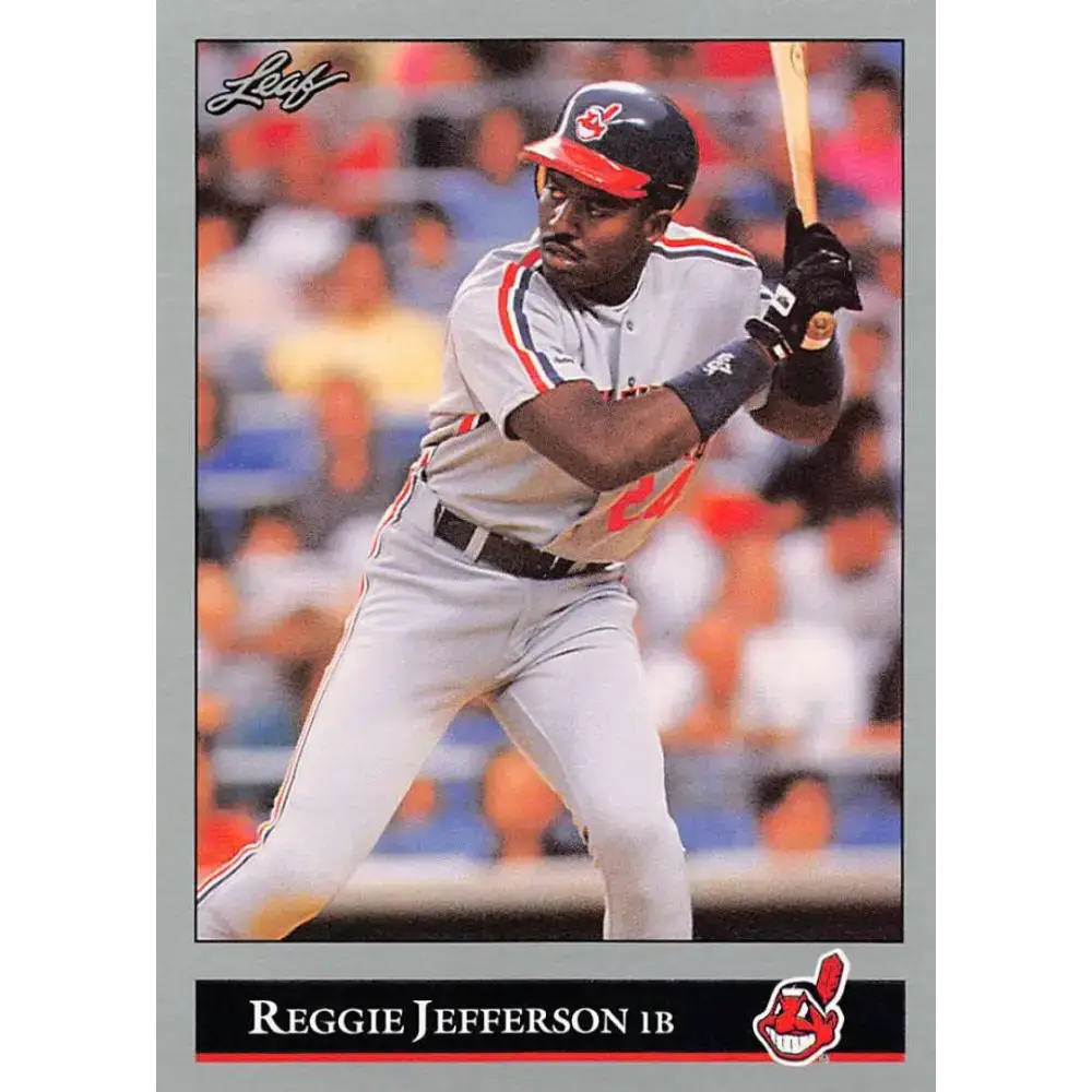 1992 Leaf #86 Reggie Jefferson NM-MT Cleveland Indians Baseball Card - Baseball Card Single