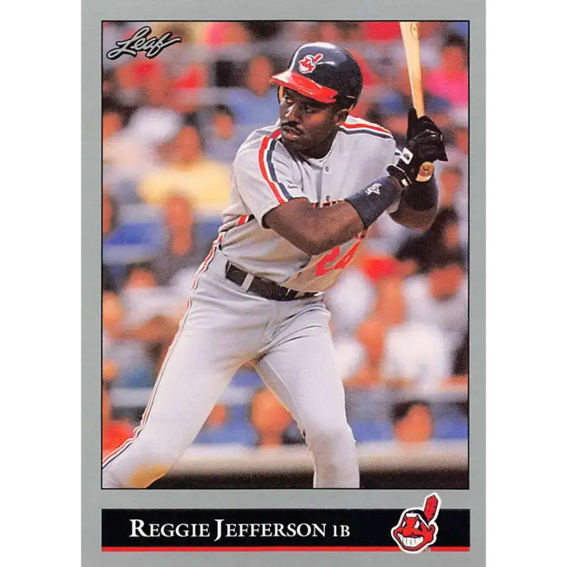 1992 Leaf #86 Reggie Jefferson NM-MT Cleveland Indians Baseball Card - Baseball Card Single