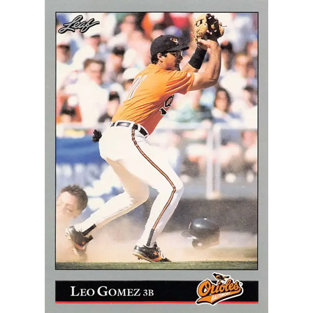 1992 Leaf #87 Leo Gomez NM-MT Baltimore Orioles Baseball Card - Baseball Card Single