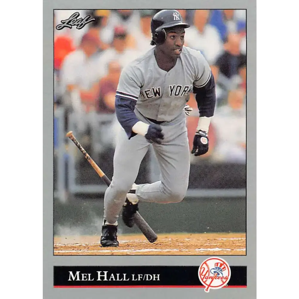 1992 Leaf #88 Mel Hall NM-MT New York Yankees Baseball Card - Baseball Card Single