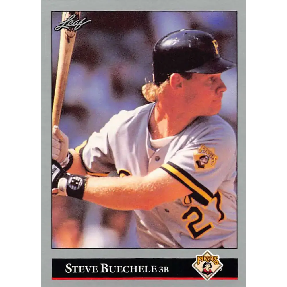 1992 Leaf #91 Steve Buechele NM-MT Pittsburgh Pirates Baseball Card - Baseball Card Single
