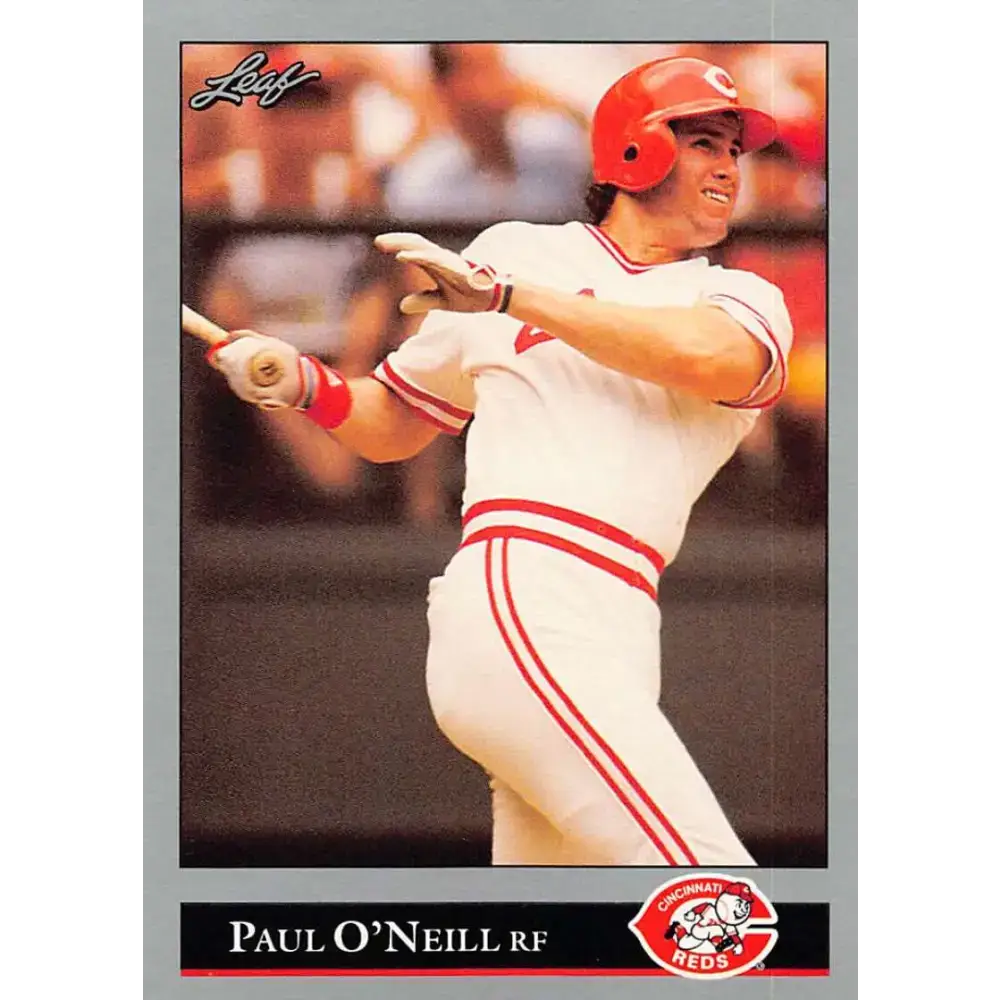 1992 Leaf #99 Paul O’Neill NM-MT Cincinnati Reds Baseball Card - Baseball Card Single