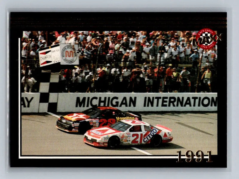 1992 Maxx (Black) #198 Davey Allison / Dale Jarrett Cars - Racing Card Single