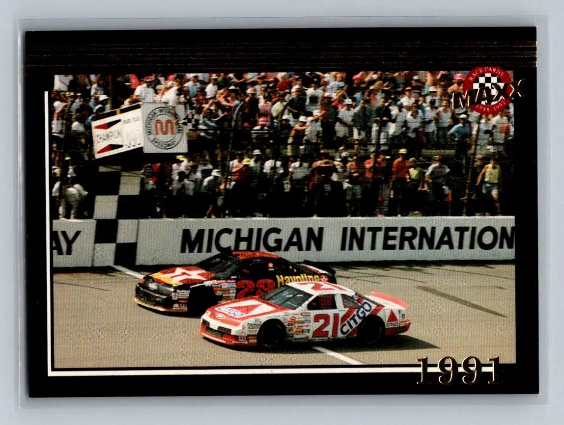1992 Maxx (Black) #198 Davey Allison / Dale Jarrett Cars - Racing Card Single