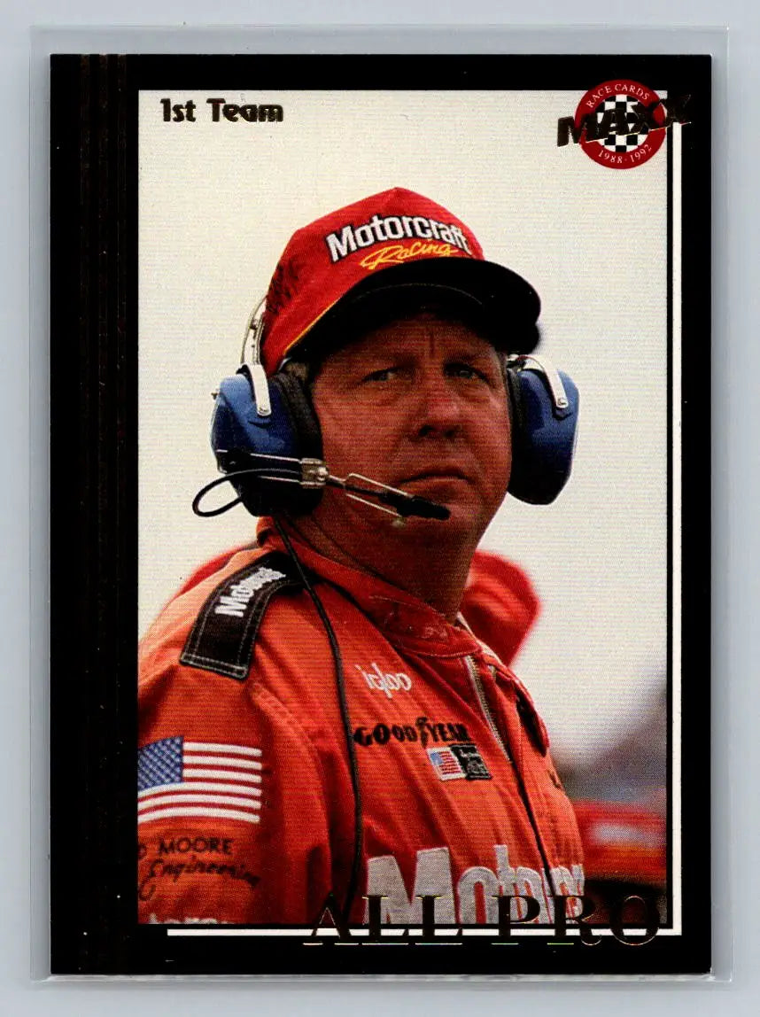 1992 Maxx (Black) #238 Harold Stott Bud Moore Engineering Rookie - Racing Card Single