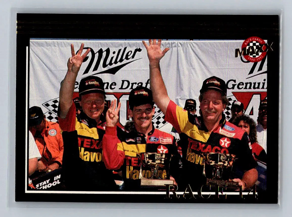 1992 Maxx (Black) #278 Larry McReynolds / Davey Allison / Robert Yates - Racing Card Single
