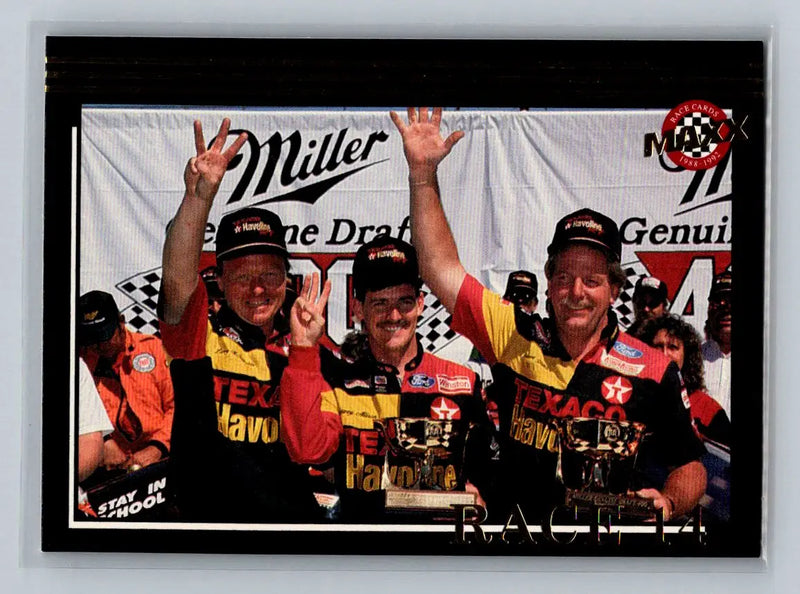 1992 Maxx (Black) #278 Larry McReynolds / Davey Allison / Robert Yates - Racing Card Single